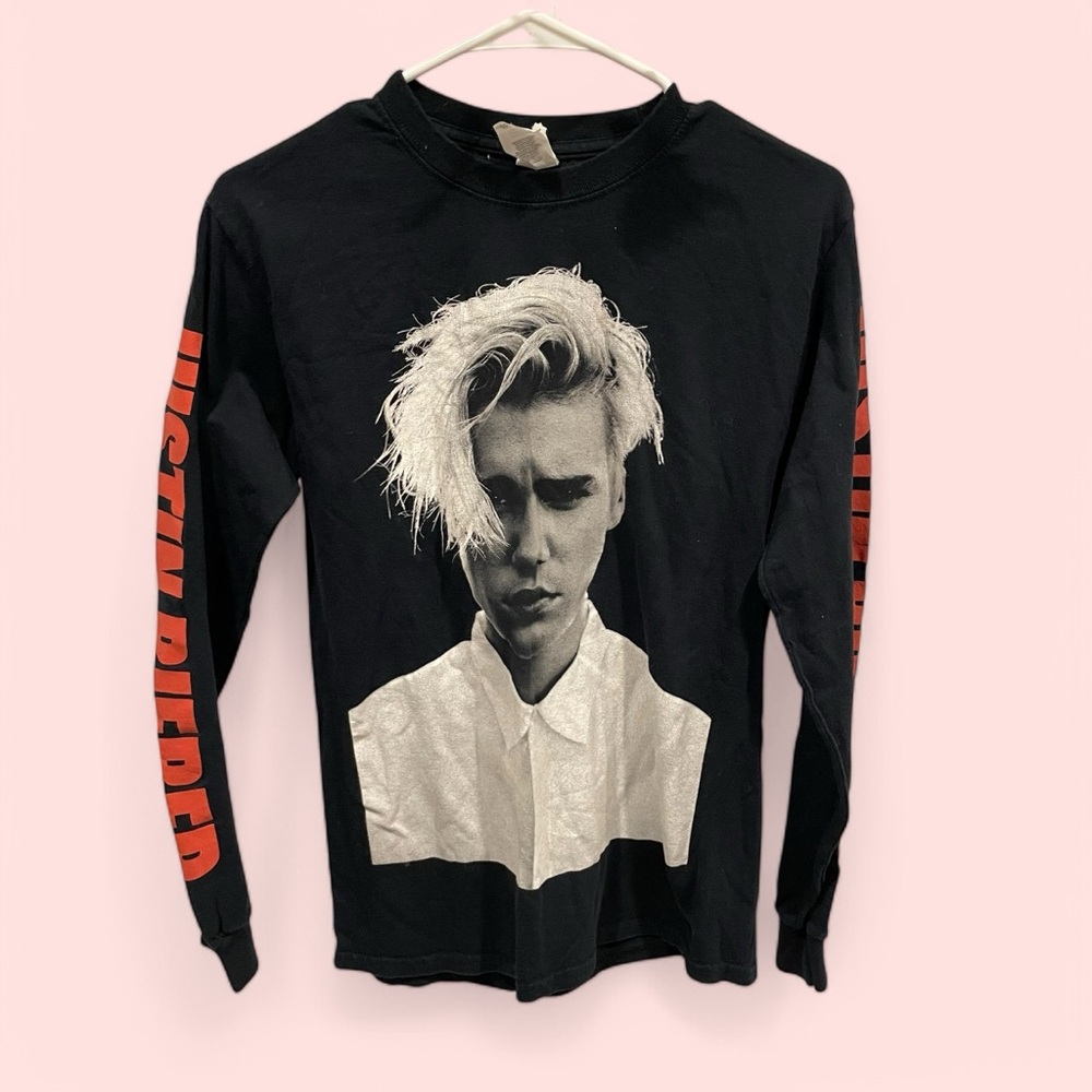 Justin Bieber purpose tour 2016 concert long sleeve t-shirt size small